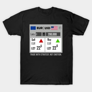 EUR USD Trading T-Shirt